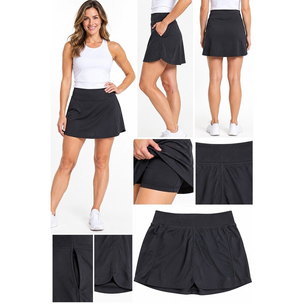 NWT 32 Degrees Cool Skort Women's Size XL Heat Cool Black
